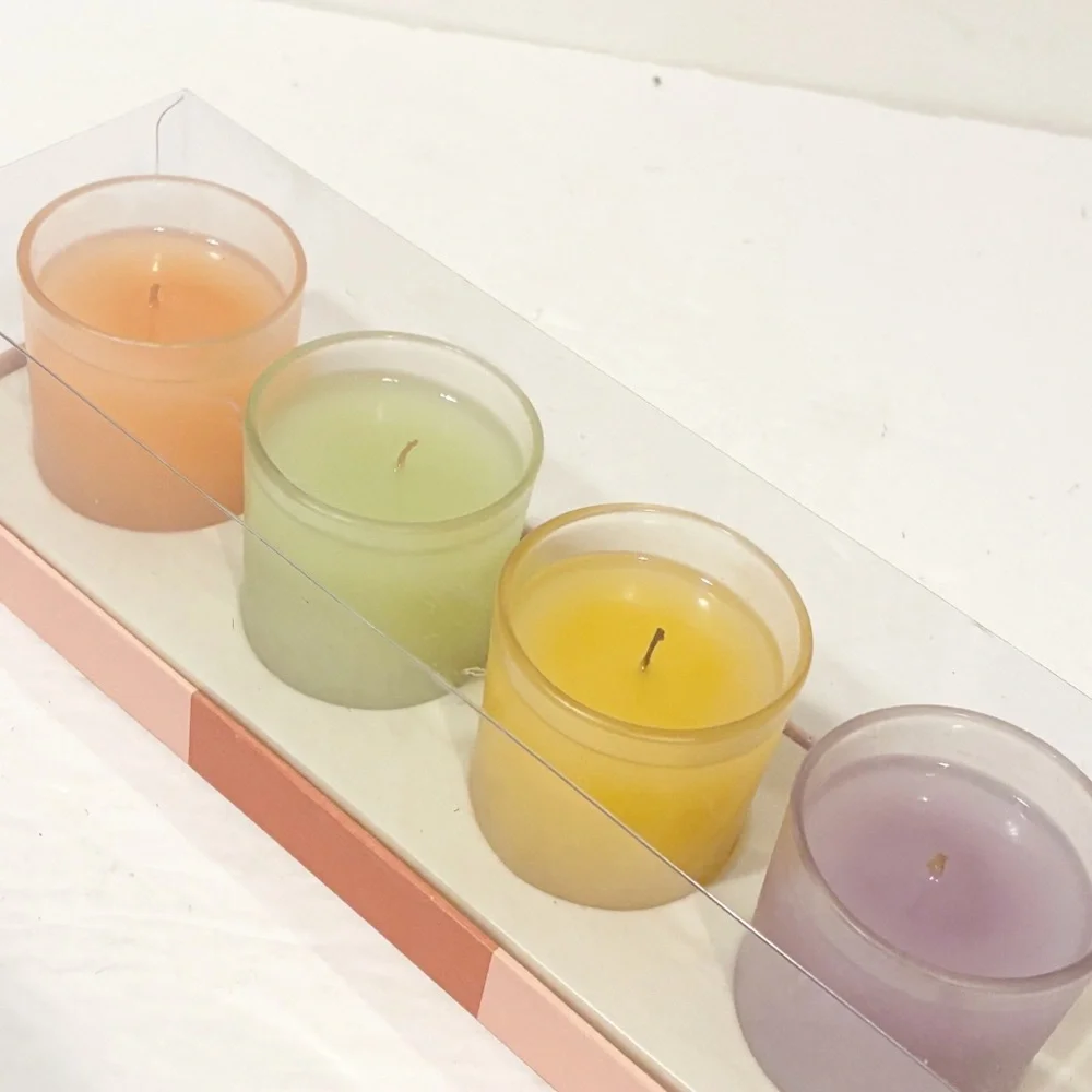 Vintage 90's Victoria's Secret Garden‎ Mini Candles Set of 4 Home Scents NEW